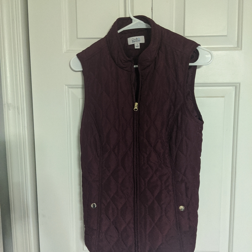Maroon Croft & Barrow Vest